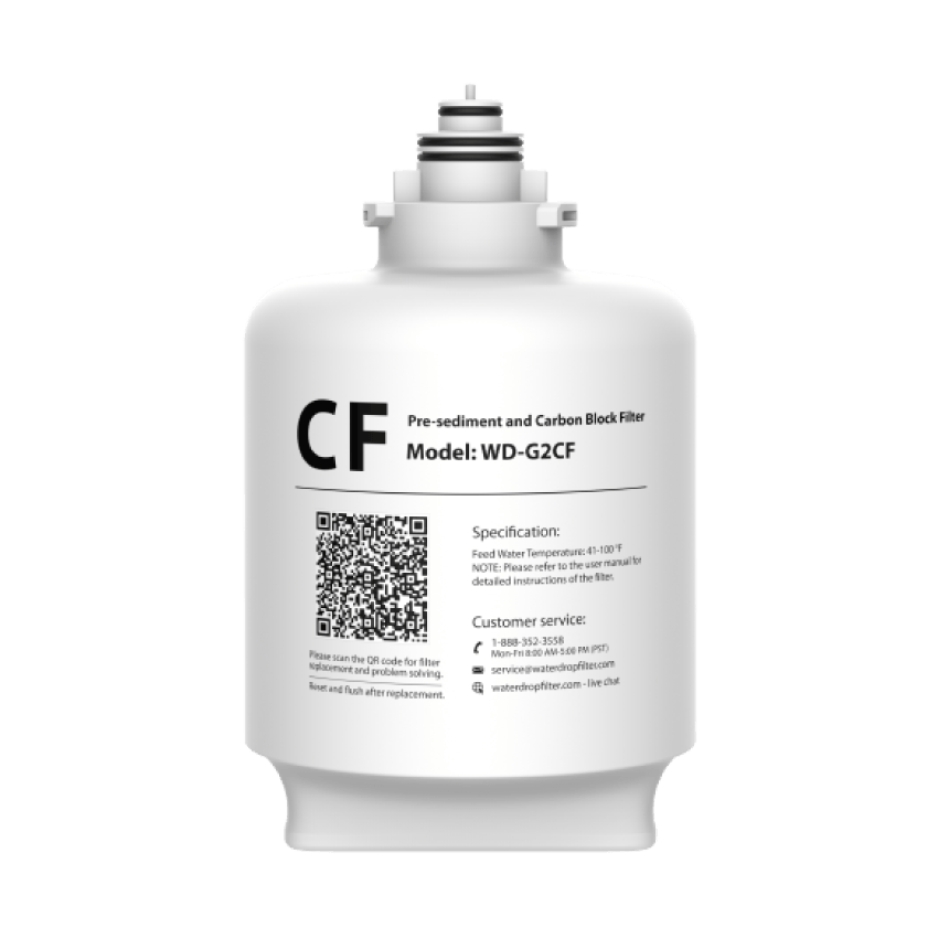 Waterdrop Replacement Filter for WD-G2 Series Reverse Osmosis System (WD-G2CF)