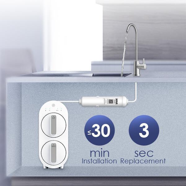 Waterdrop Reverse Osmosis Water Filtration System for Home (WD-G2P600-W)